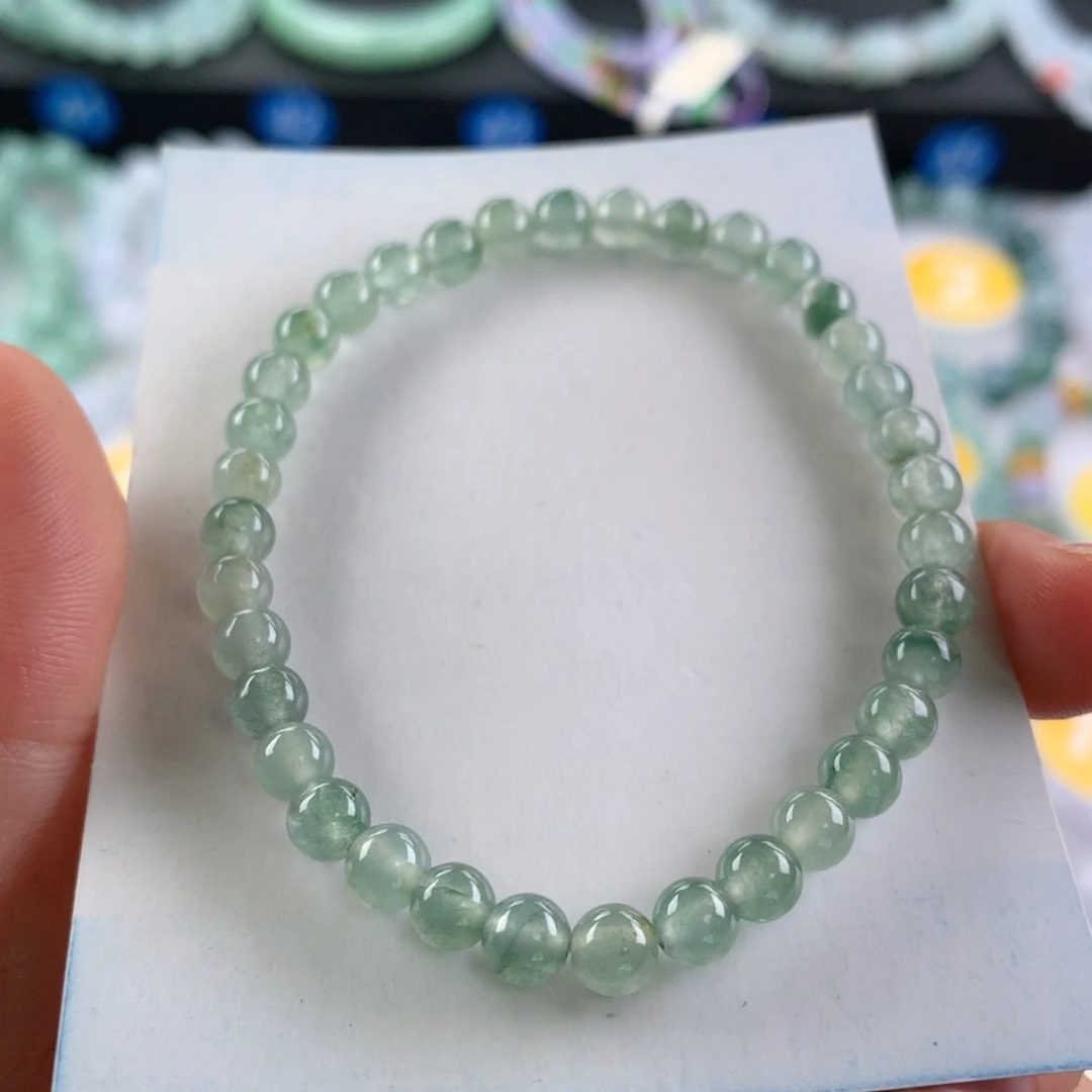 翡翠未镶嵌手链卡5.3