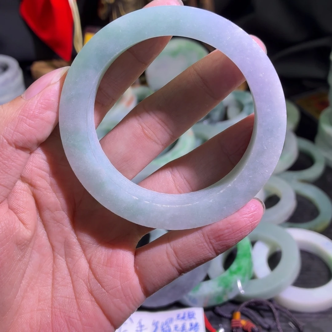 定制翡翠未镶嵌天然翡翠A货毛胚手镯定制