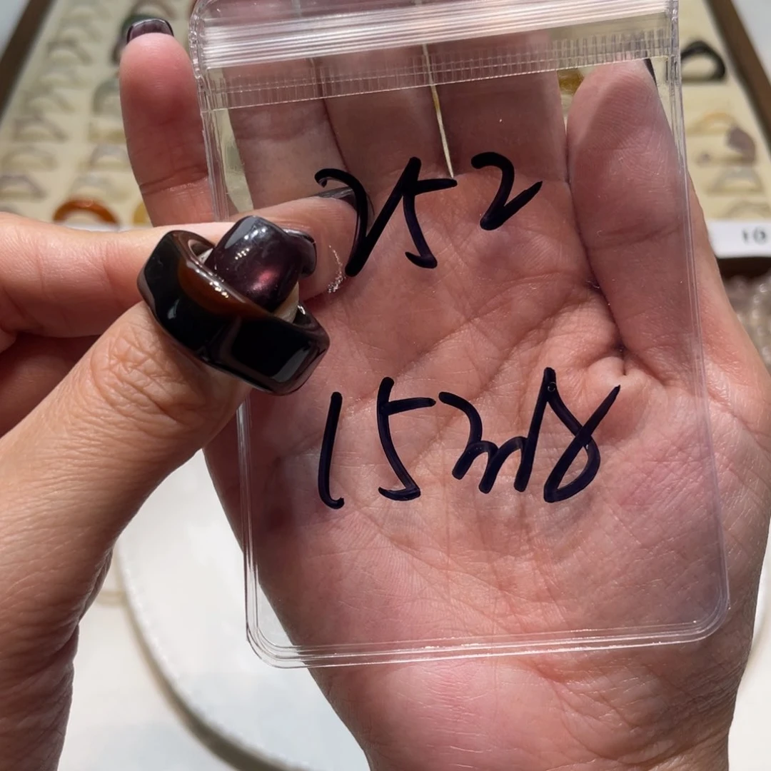 玛瑙/玉髓戒指未镶嵌