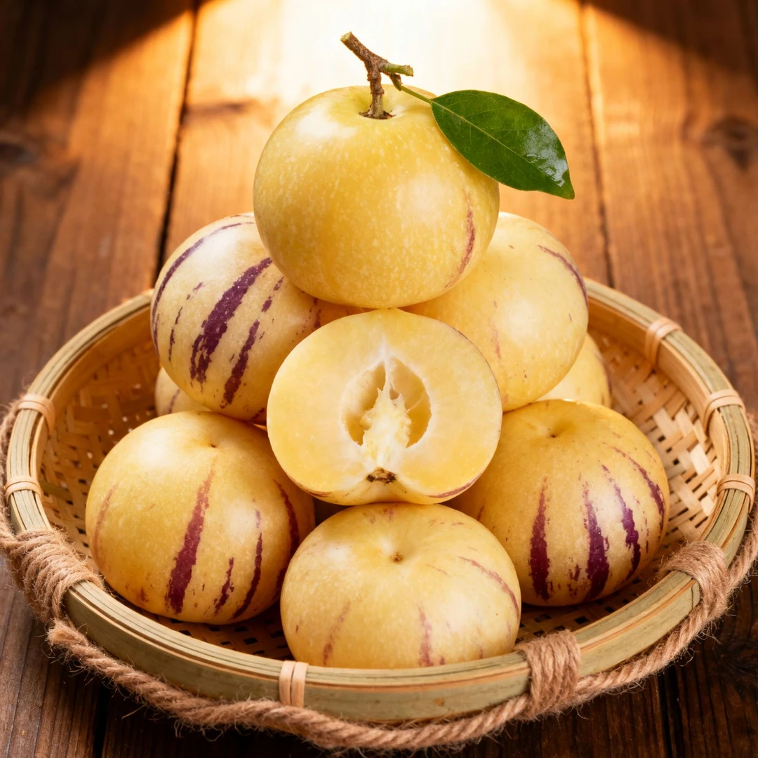 云南石林人参果熟果黄肉圆果清甜多汁当季新鲜水果