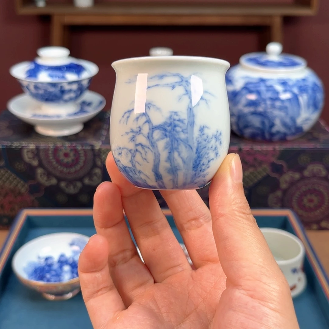 青花枯树逢春主人杯