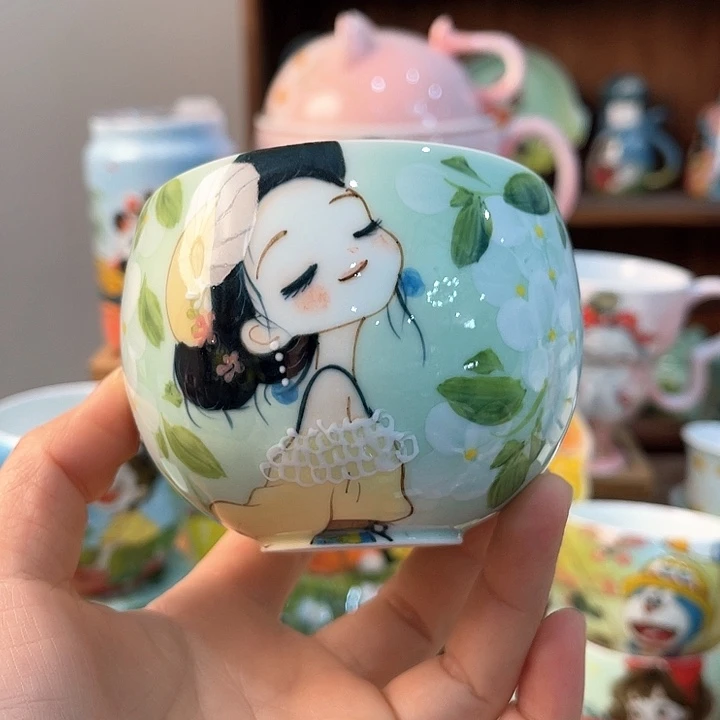 陶景德镇釉下手绘陶瓷