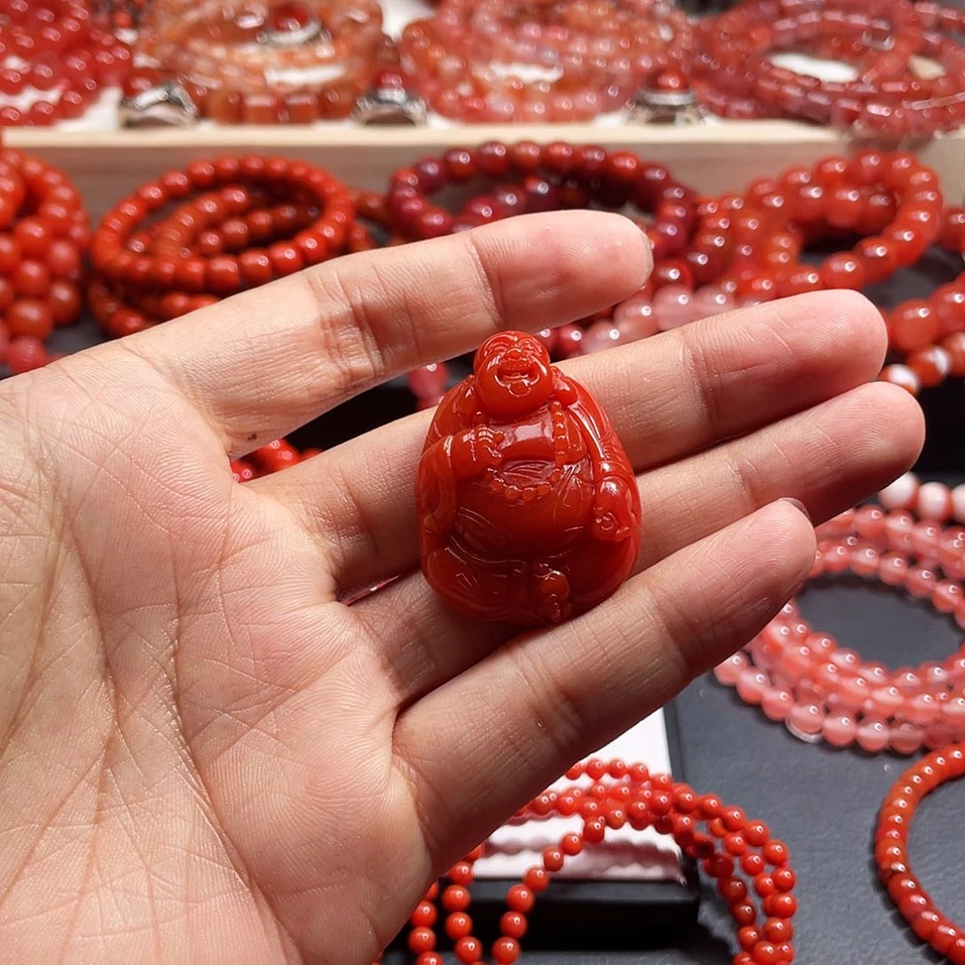 一***️手链未镶嵌南红玛瑙