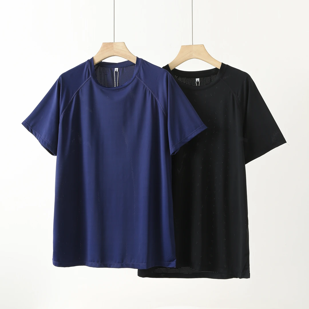 会呼吸~【网眼透气锦氨速干】吸湿透气男士网眼圆领速干T恤 6837