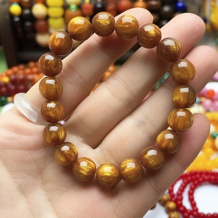 树脂制品14号黄色手串