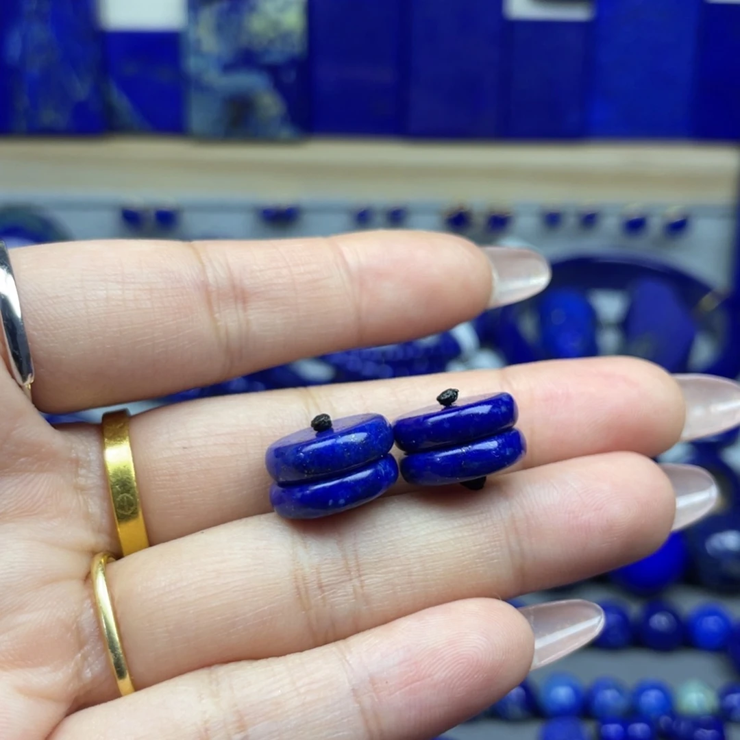青金石未镶嵌隔片视**提