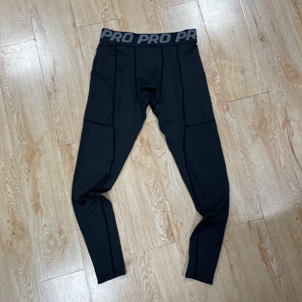 适合高个子的男子运动训练打底裤速干弹力