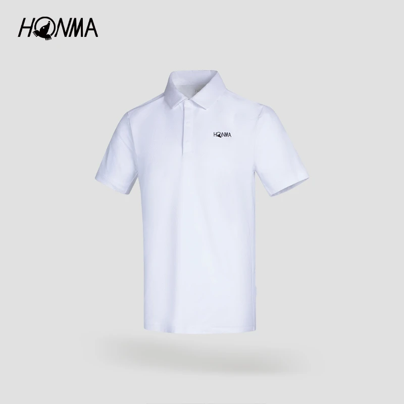 [专业高尔夫]HONMA新款男士短袖POLO防晒简约翻领设计HMLC707R817