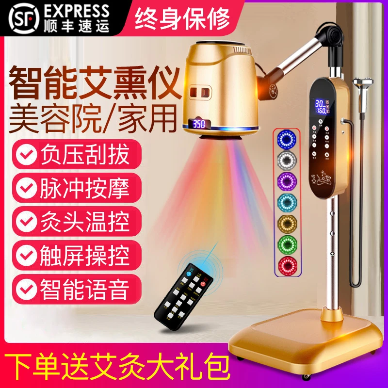 艾灸熏蒸仪家用理疗烤灯美容院祛湿气理疗仪艾灸热敷刮痧仪艾灸盒