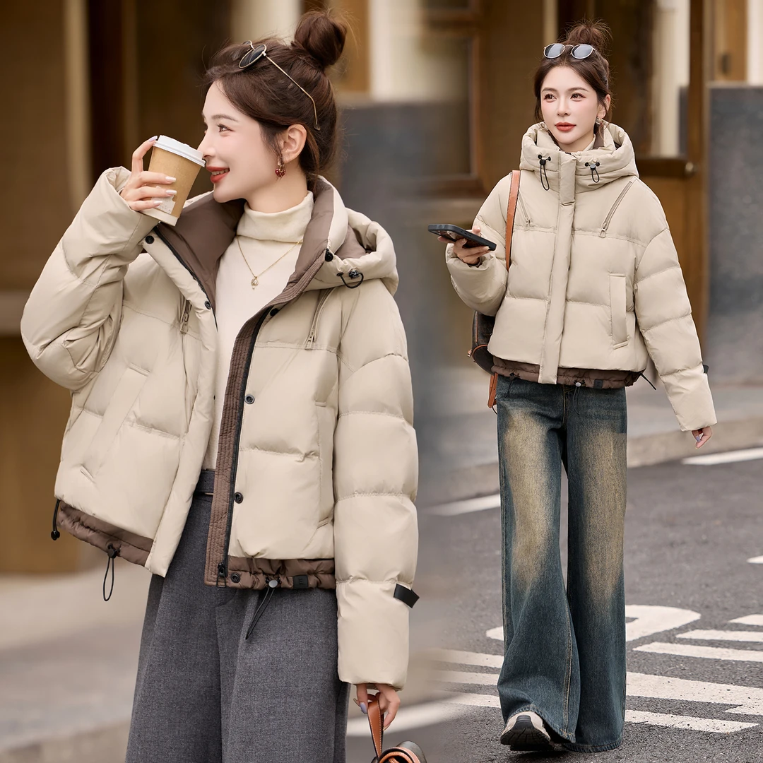 短款羽绒服女冬季小个子高级感超好看时尚洋气减龄显瘦白鸭绒外套