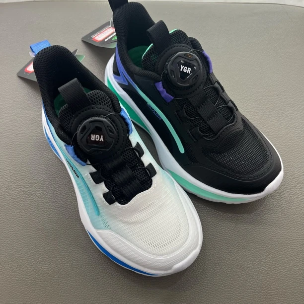 永高人夏季新款单层网面透气运动鞋科技助长保健鞋