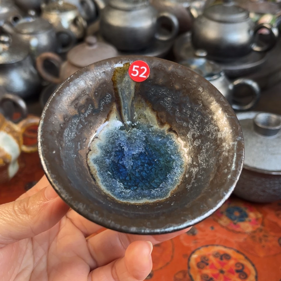 失***空柴烧茶器主人杯杯柴烧