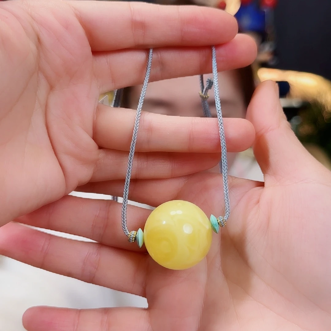 蜜蜡未镶嵌手绳项链