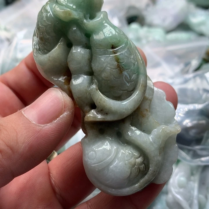 翡翠未镶嵌颈饰保真天然a货翡翠