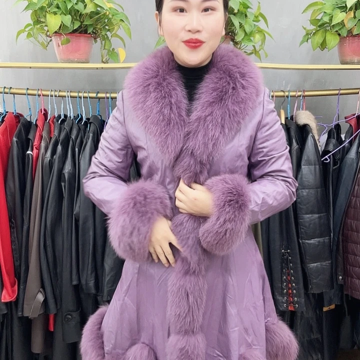 皮草外套搭配大衣