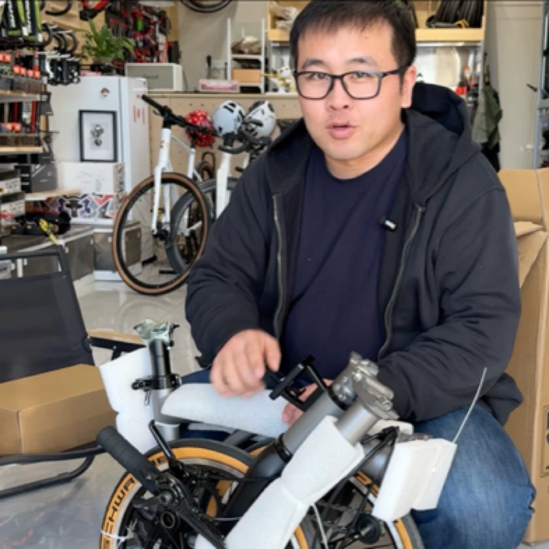 [大邱严选]aceoffix C5折叠车铝架碳叉超轻7.5国布便携折叠自行车