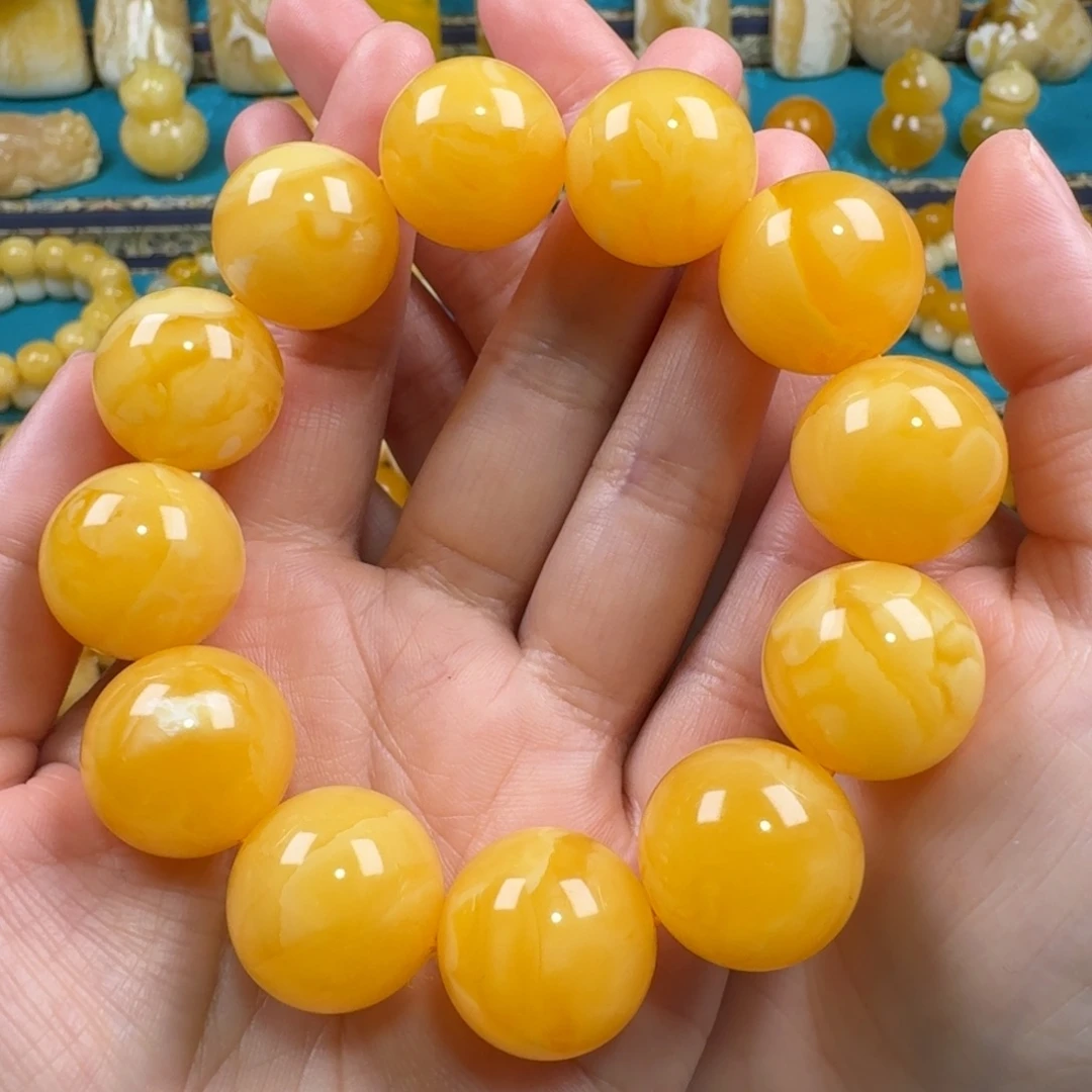 琥珀未镶嵌手链同料