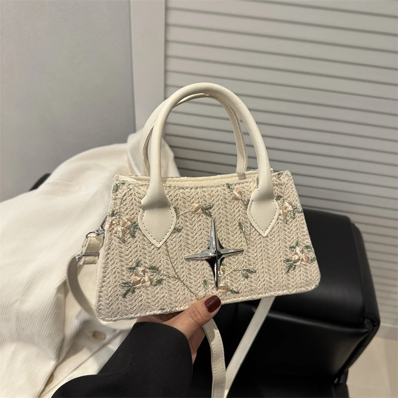 时尚手提包韩版百搭简约新款小众设计洋气单肩斜挎包小方包高级女