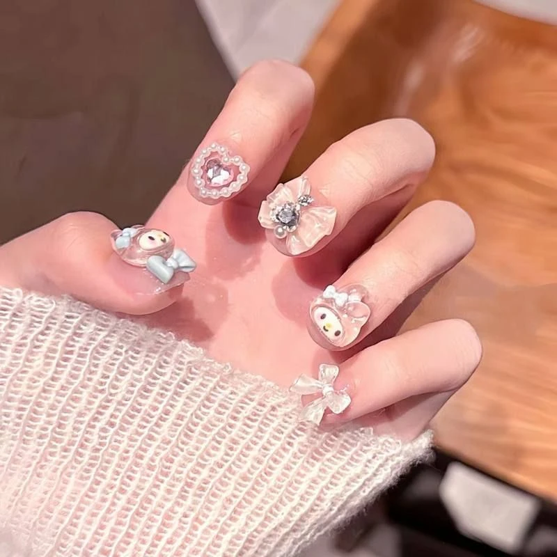 【多巴胺】卡通多巴胺可爱美乐蒂美甲纯手工穿戴甲