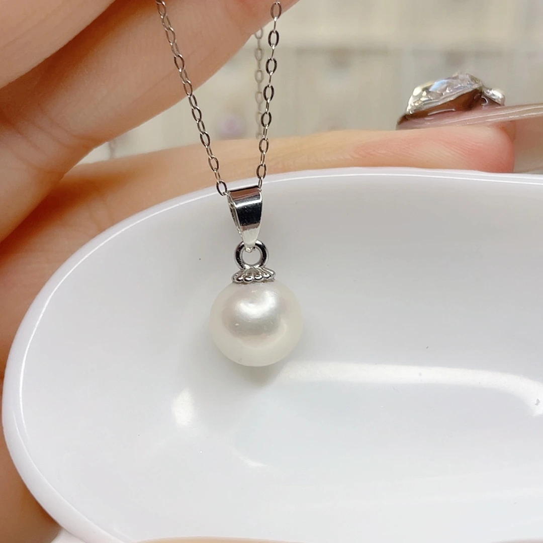 合金淡水珍珠吊坠(赠链)