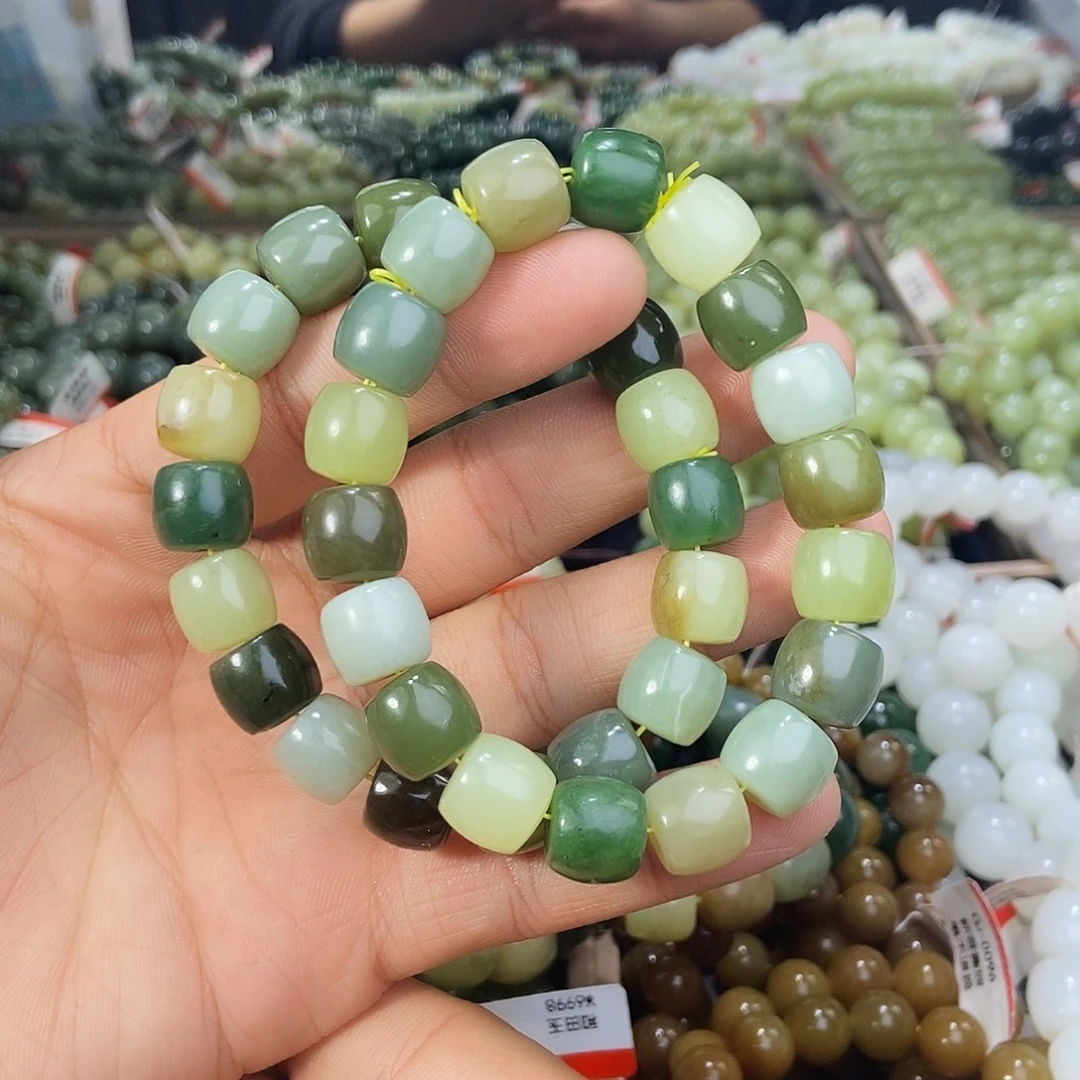 和田玉未镶嵌手串天然卡12多宝多样性拍一发一