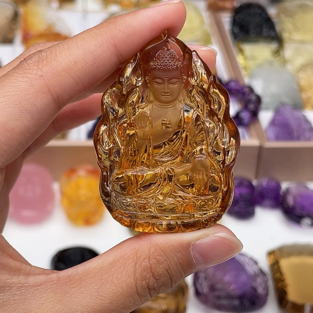 水晶颈饰未镶嵌定制吊坠如来