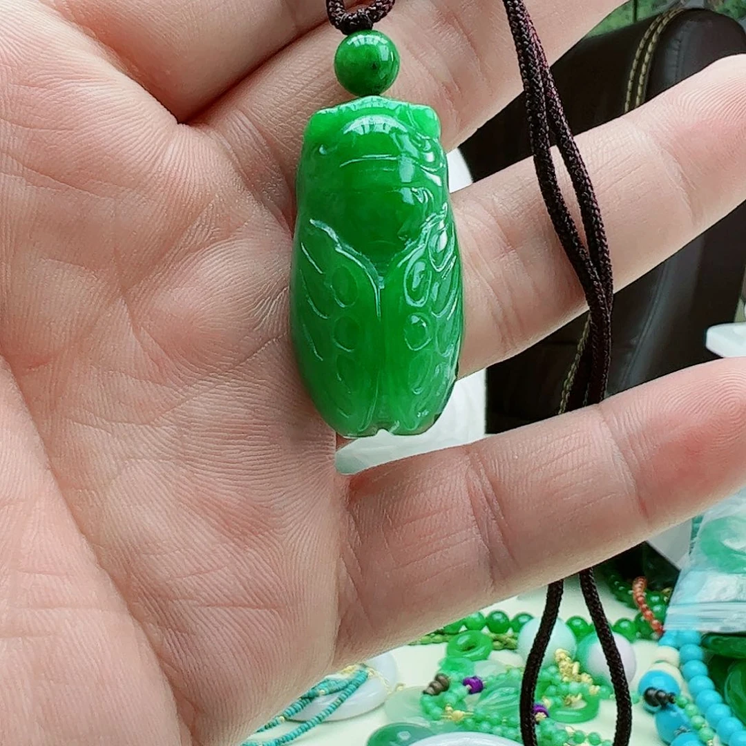 翡翠吊坠(赠链)银S925镶嵌