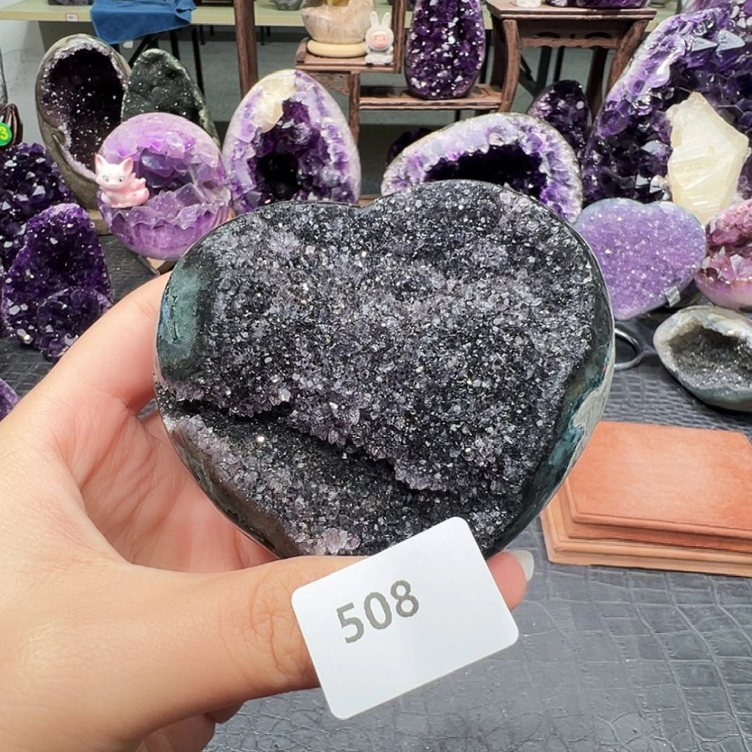 紫晶未镶嵌珠宝半成品