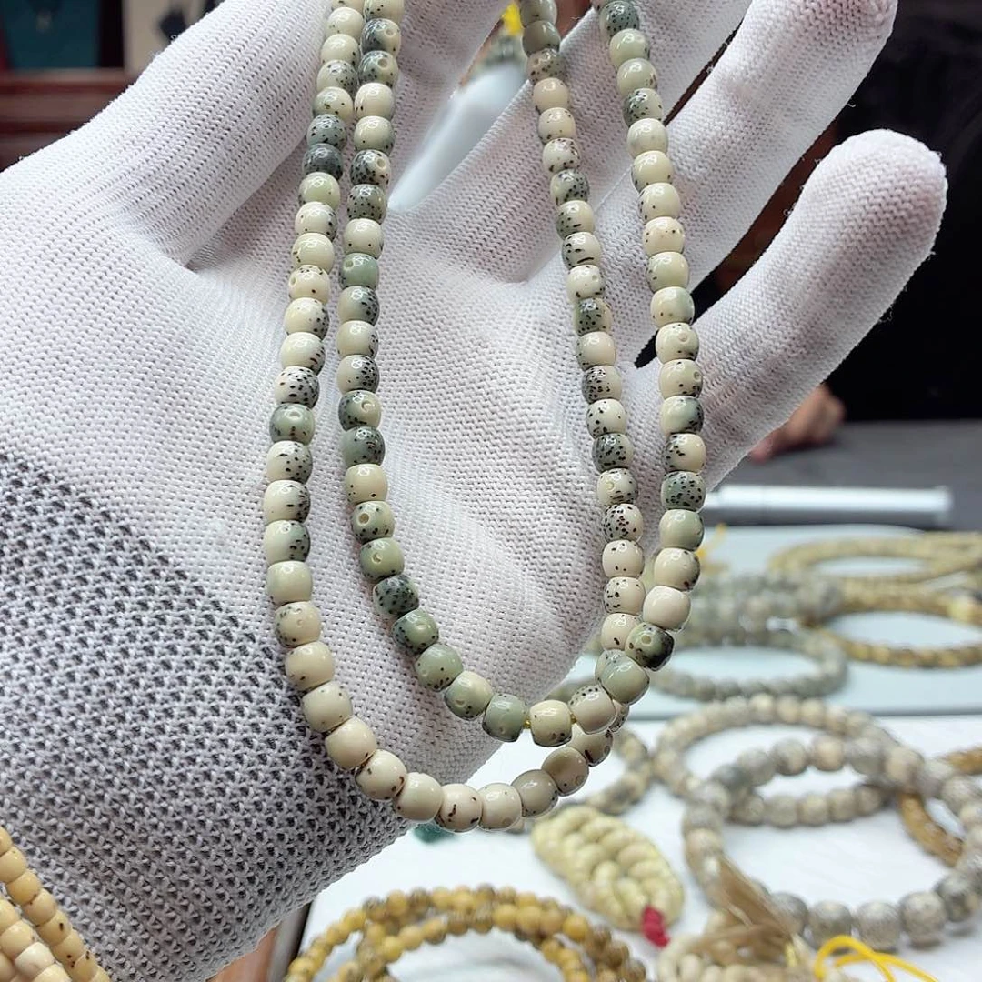 星月菩提手串5➕，直切，玉化，A08号