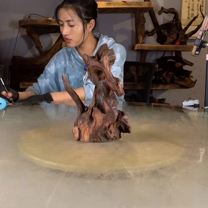 六***活天然的云南紫柚木会黄水