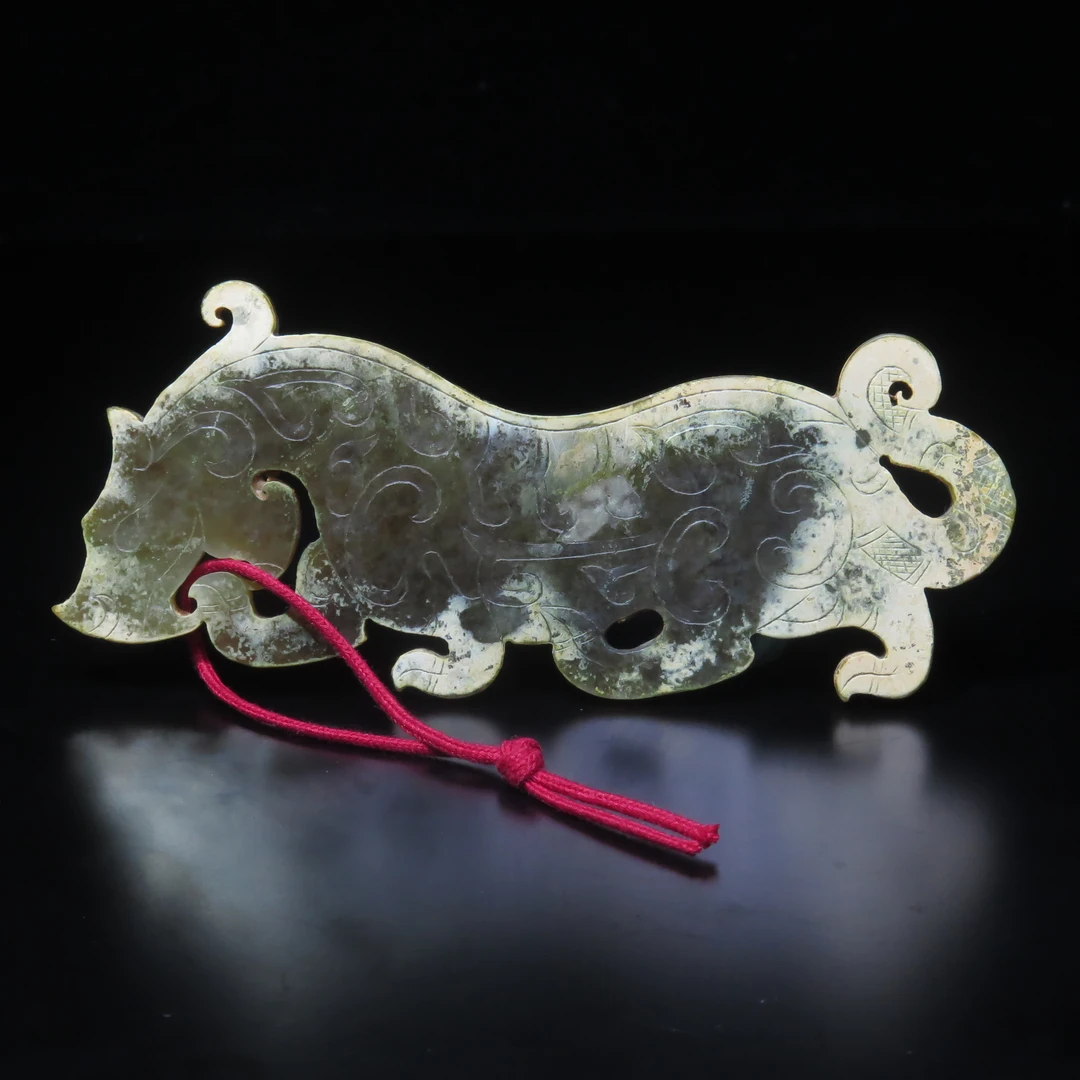 晚清民国玉虎/MZ608451/和田玉/民族文物