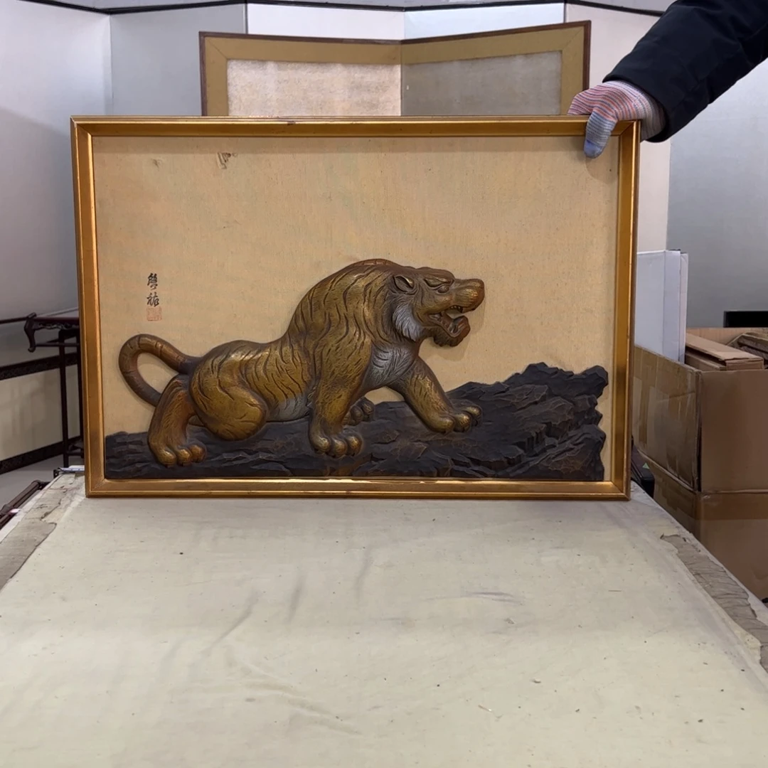 看***你绘画屏风框画茶空间设计