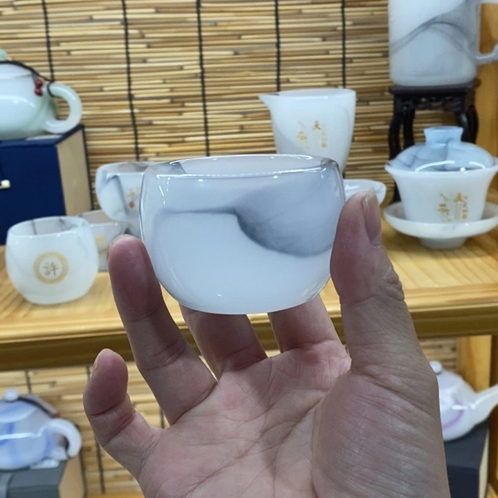 手工艺品琉璃水墨小杯