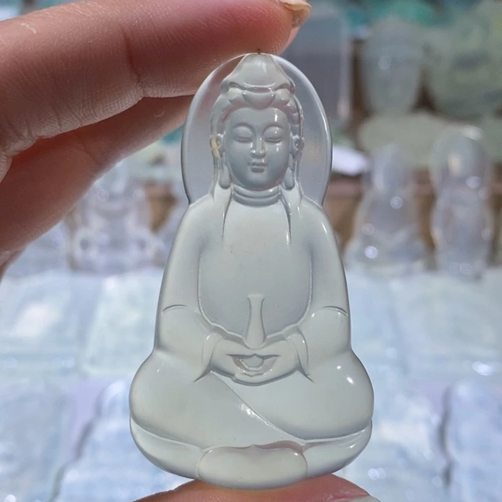 岫玉未镶嵌吊坠吊坠
