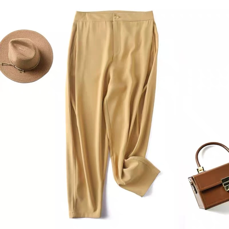 扣子款休闲款九分萝卜裤女款百搭