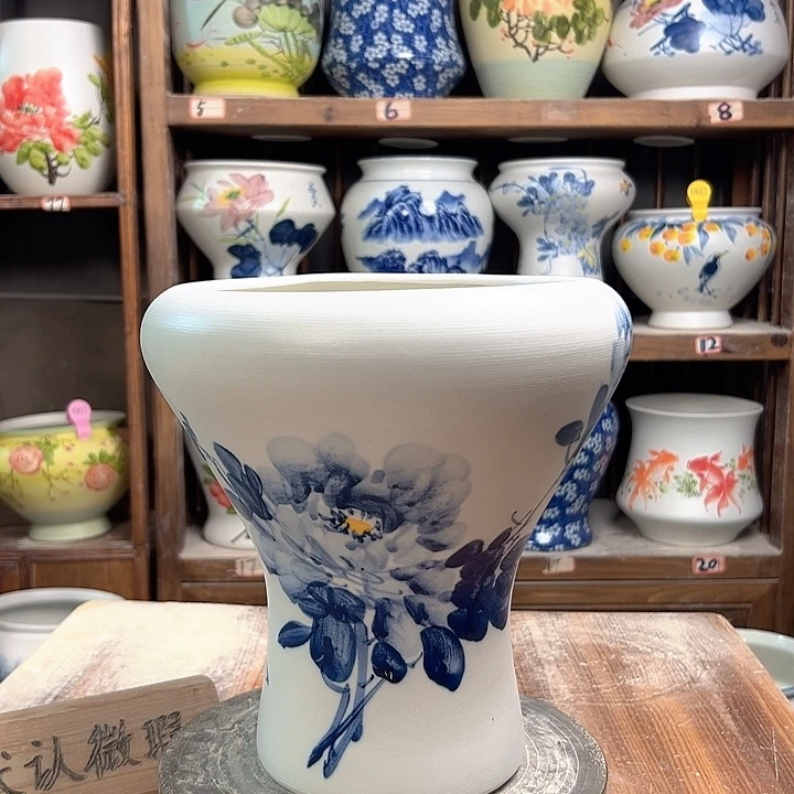 陶火窝兰兰牡丹陶瓷