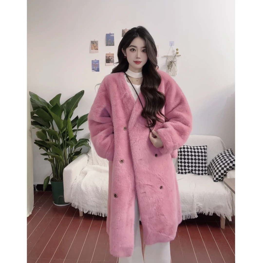 IEF/爱依服2024新款冬季毛绒长外套