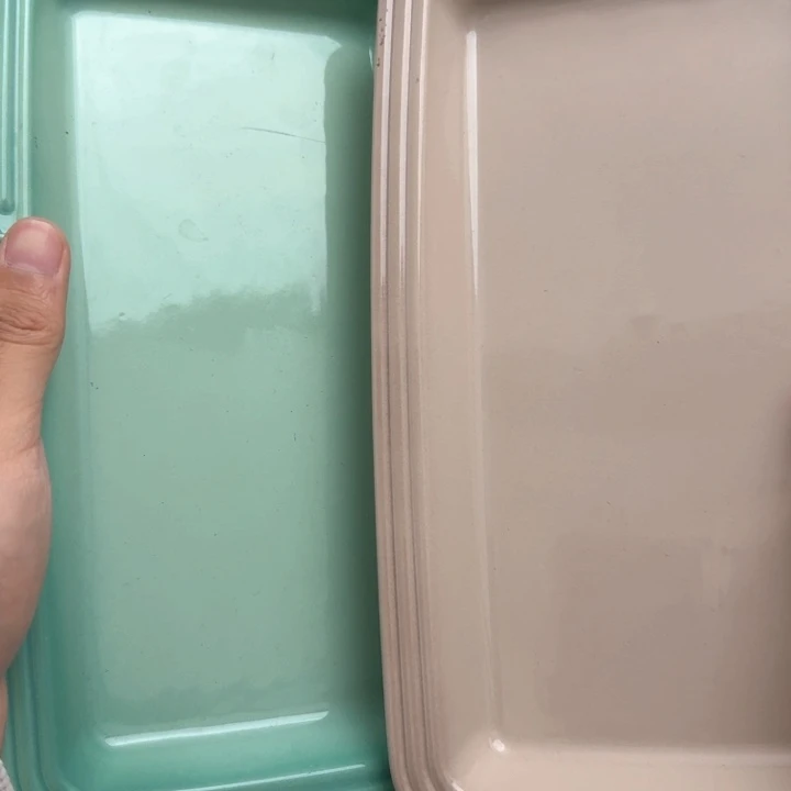 瓷片微瑕2个长鱼盘