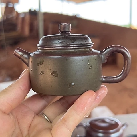 戬谷龙窑柴烧茶壶
