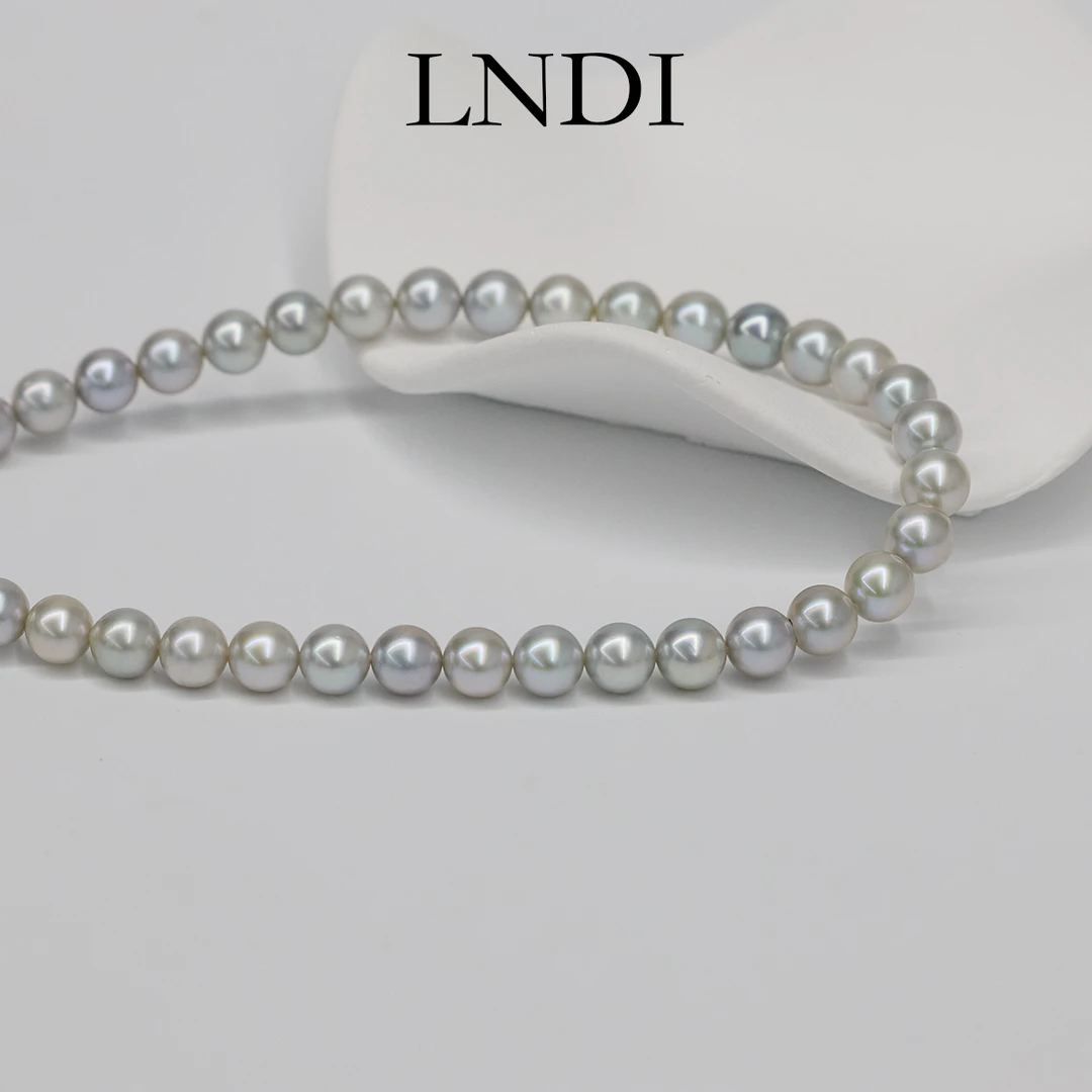 【LNDI焕霆】海水珍珠真多麻项链8-9MM S925银45CM左右