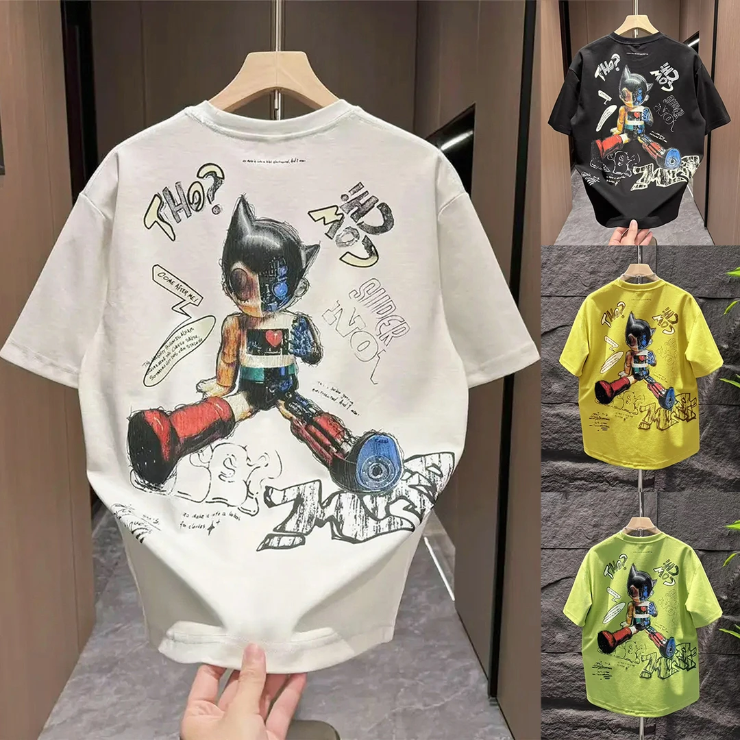 儿童夏季短袖体恤2025新款男童夏款休闲半袖上衣T恤时尚男孩韩版t