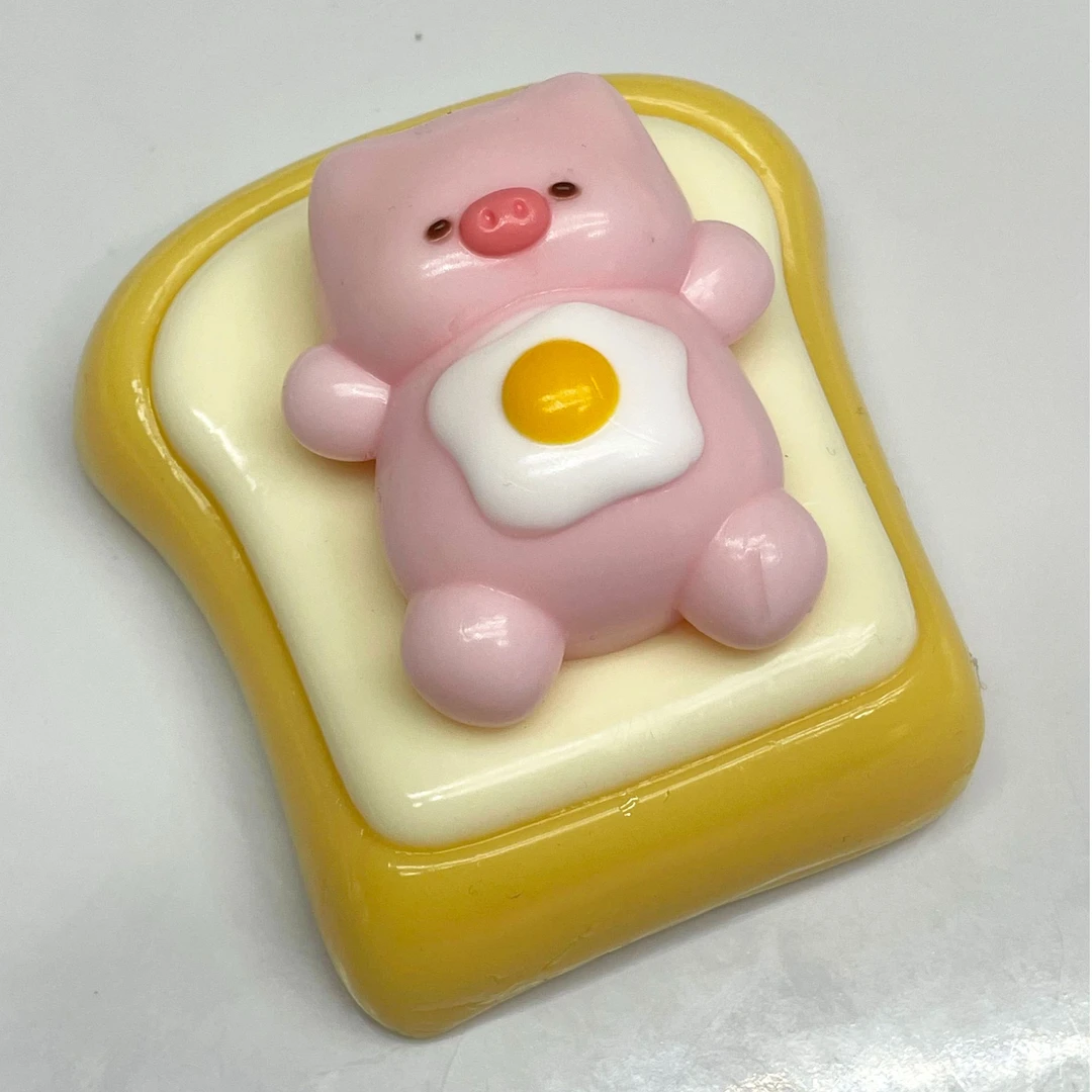 手工解压捏捏吐司猪猪捏捏-食品级硅胶（默认微瑕）