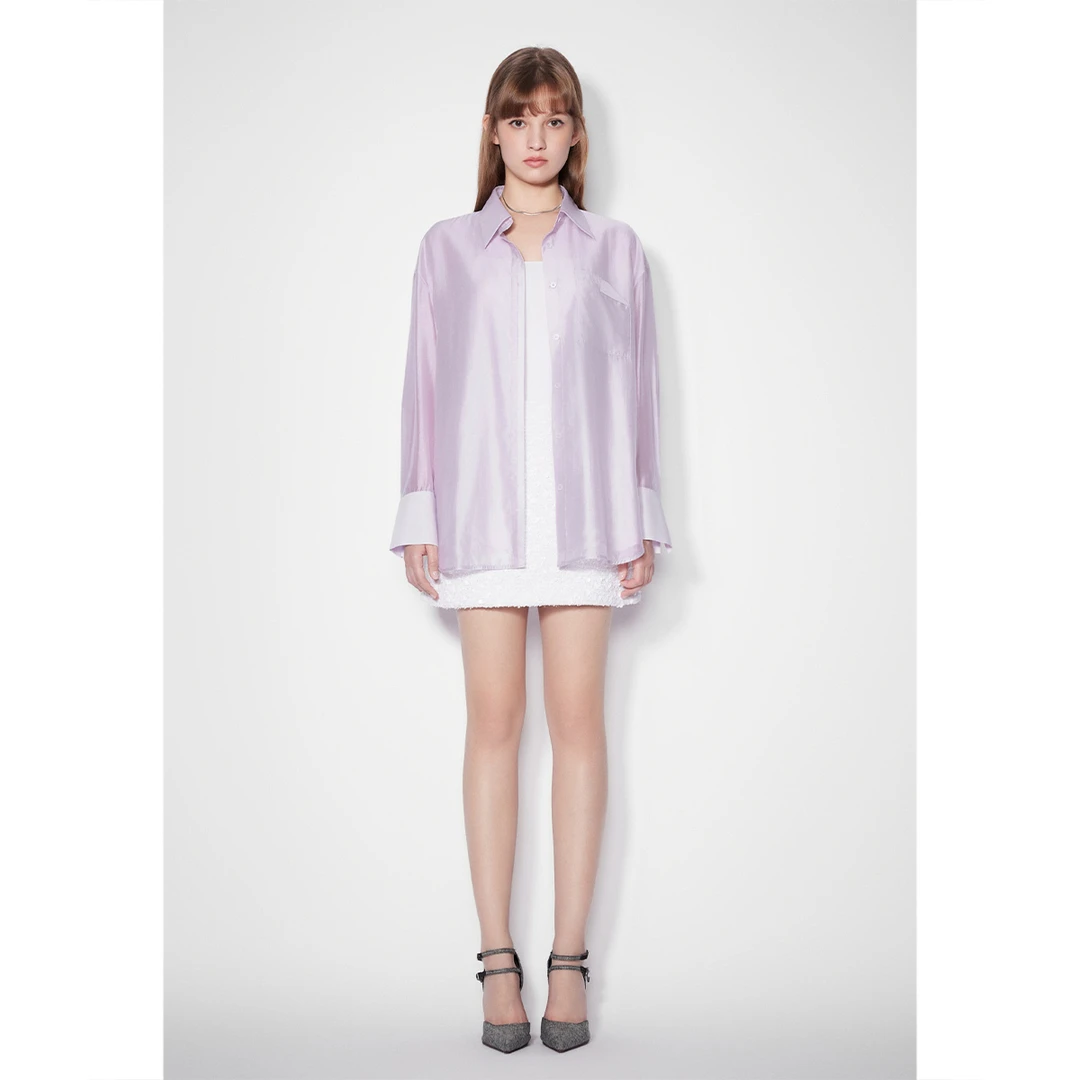 SALT.P可颜 2025年春季新款兰精天丝轻薄感休闲衬衫AC35130080