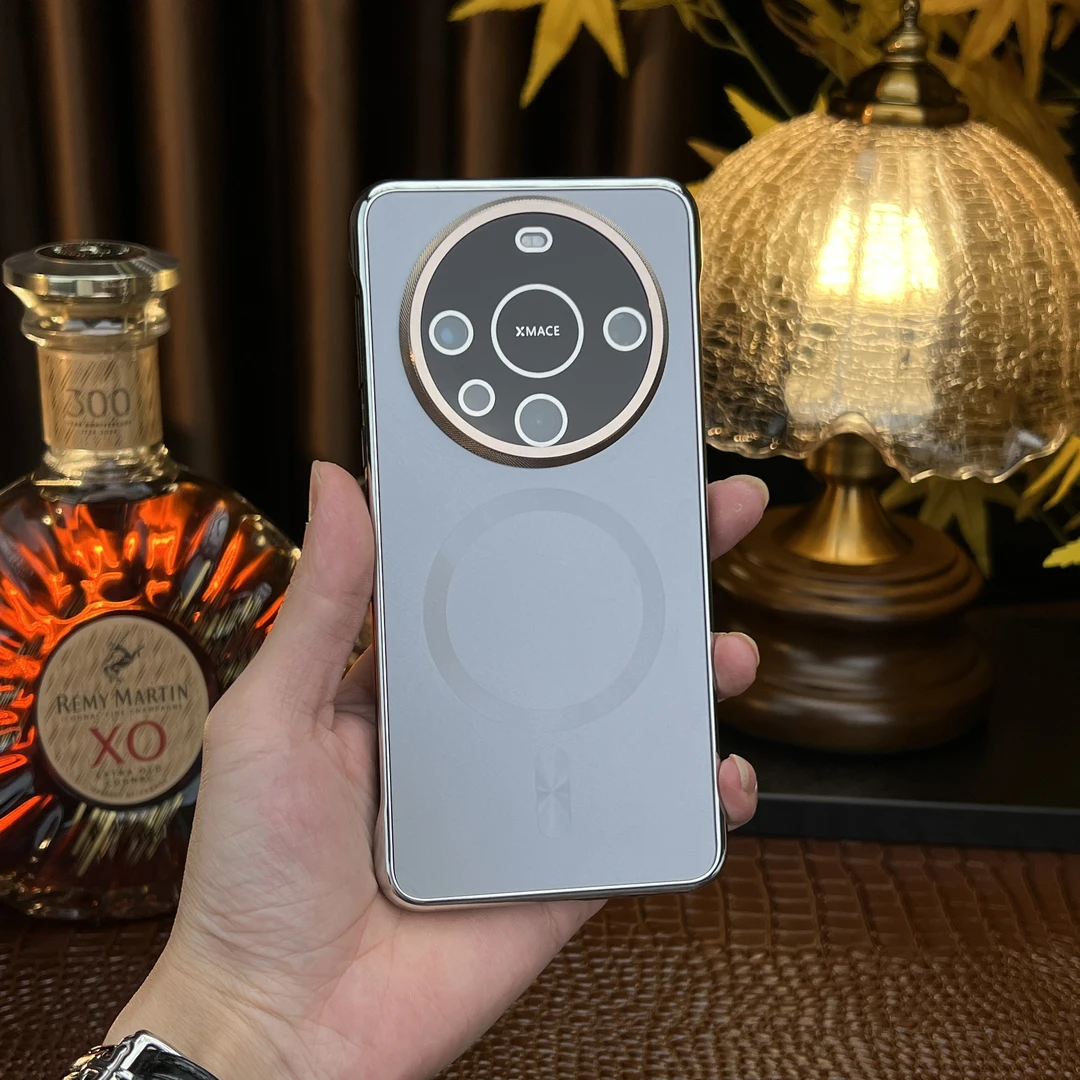 [镜头全包款]适用华为Mate70Pro+高级感锦丝纹磁吸手机壳Mate60男