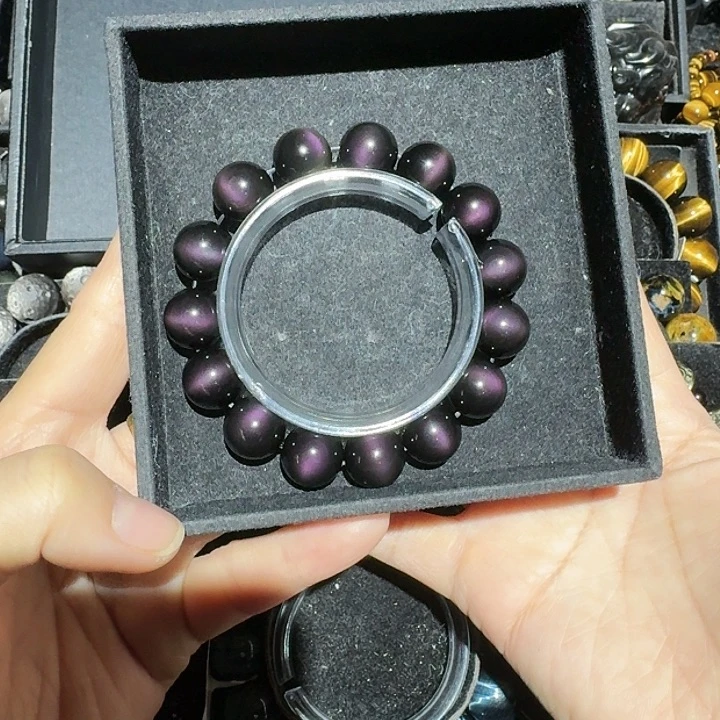 *****黑曜岩未镶嵌手链