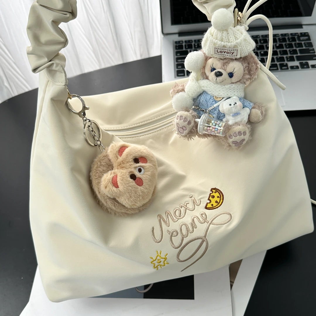 稻草人25新款时尚刺绣休闲通勤百搭女士大容量单肩斜挎包