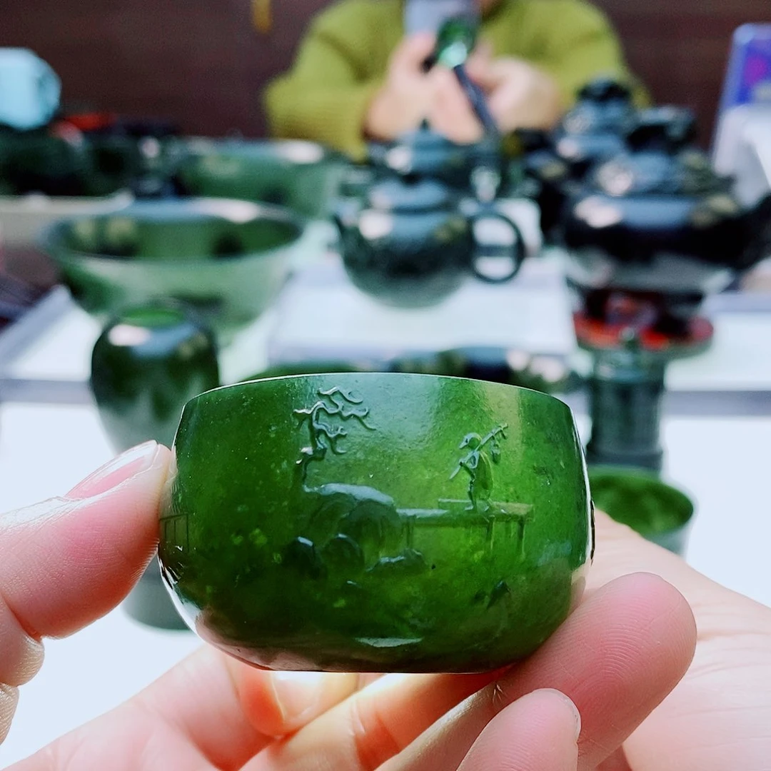 未镶嵌和田玉（青玉）把件福利