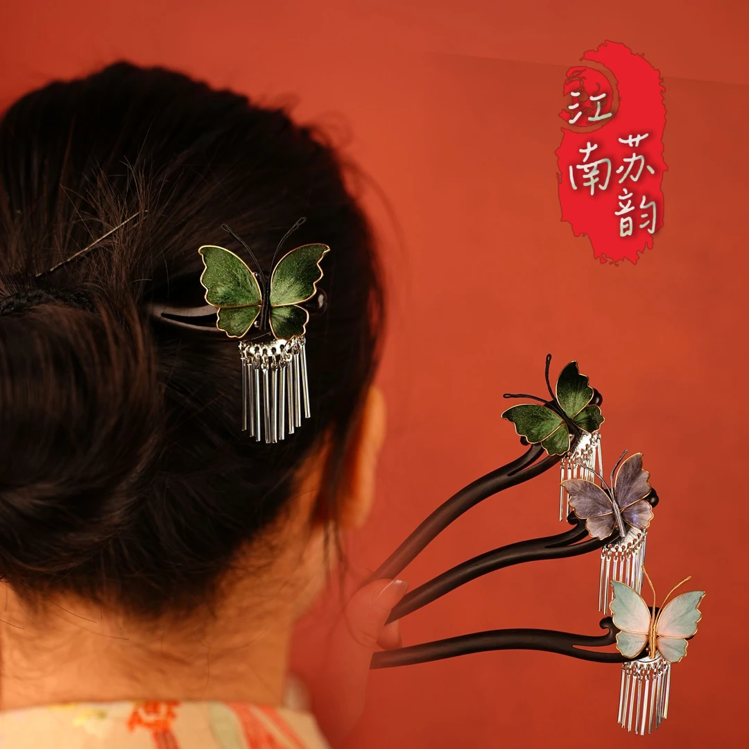 【浮生三梦】非遗手工绒花发簪子国风搭配送礼