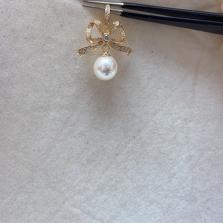 吊坠(不含链)海水珍珠银S925镶嵌