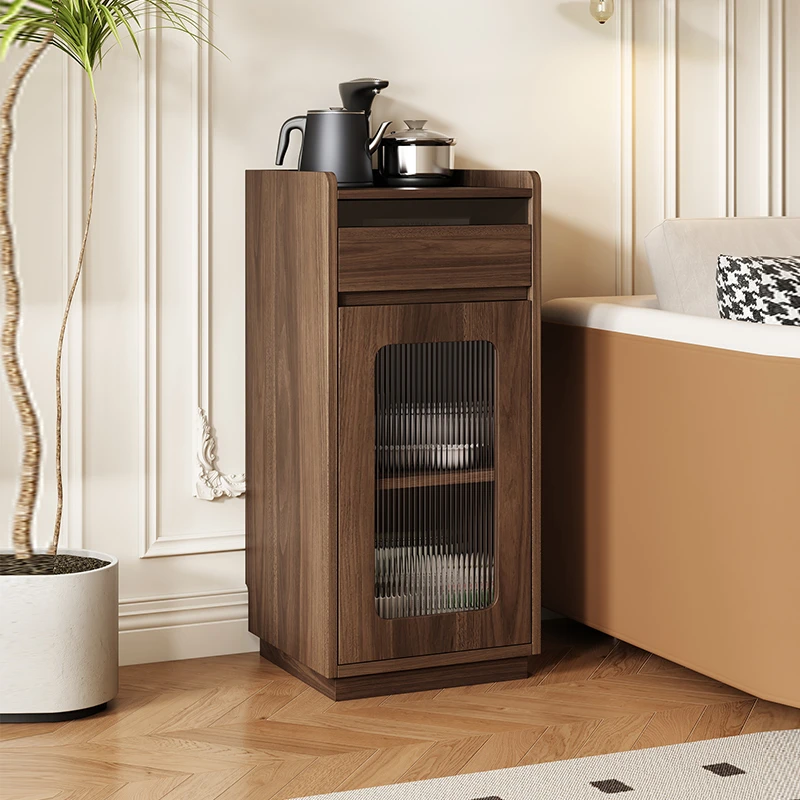 实木茶吧机茶水柜智能茶台家用加高客厅下置茶水桶茶柜一体收纳柜